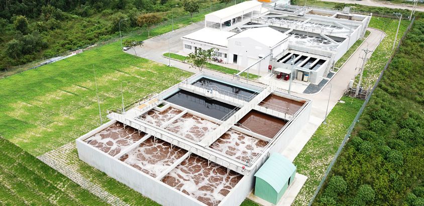 A central waste water treatment plant in PITP